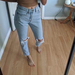 Levi's Distressed Mom Jeans